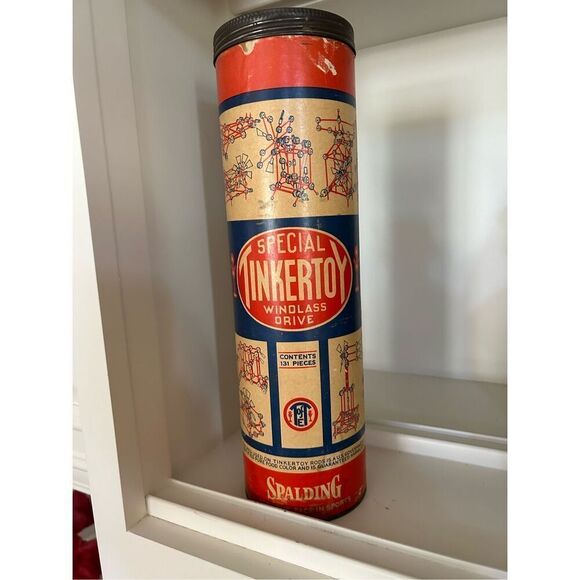 Vintage Tinkertoy Building Set - Picture 1 of 6